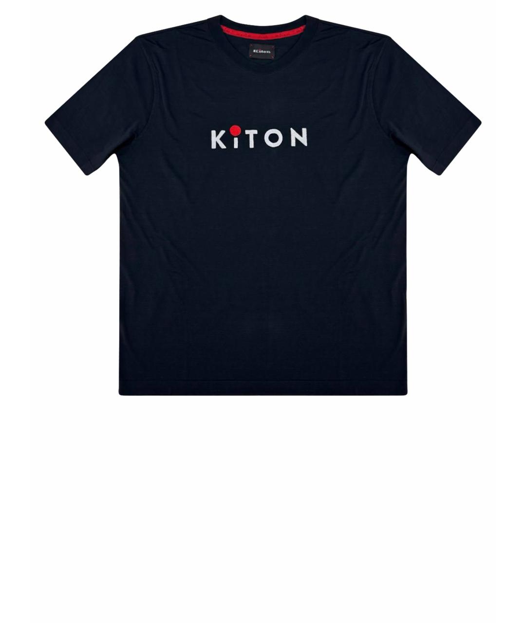 KITON Черная хлопковая футболка, фото 1