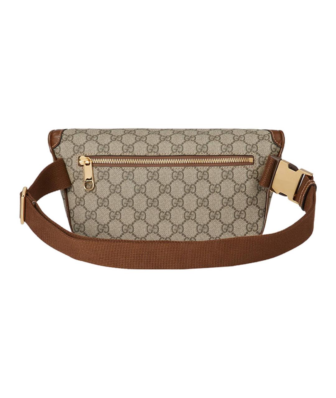 GUCCI Коричневая поясная сумка, фото 5
