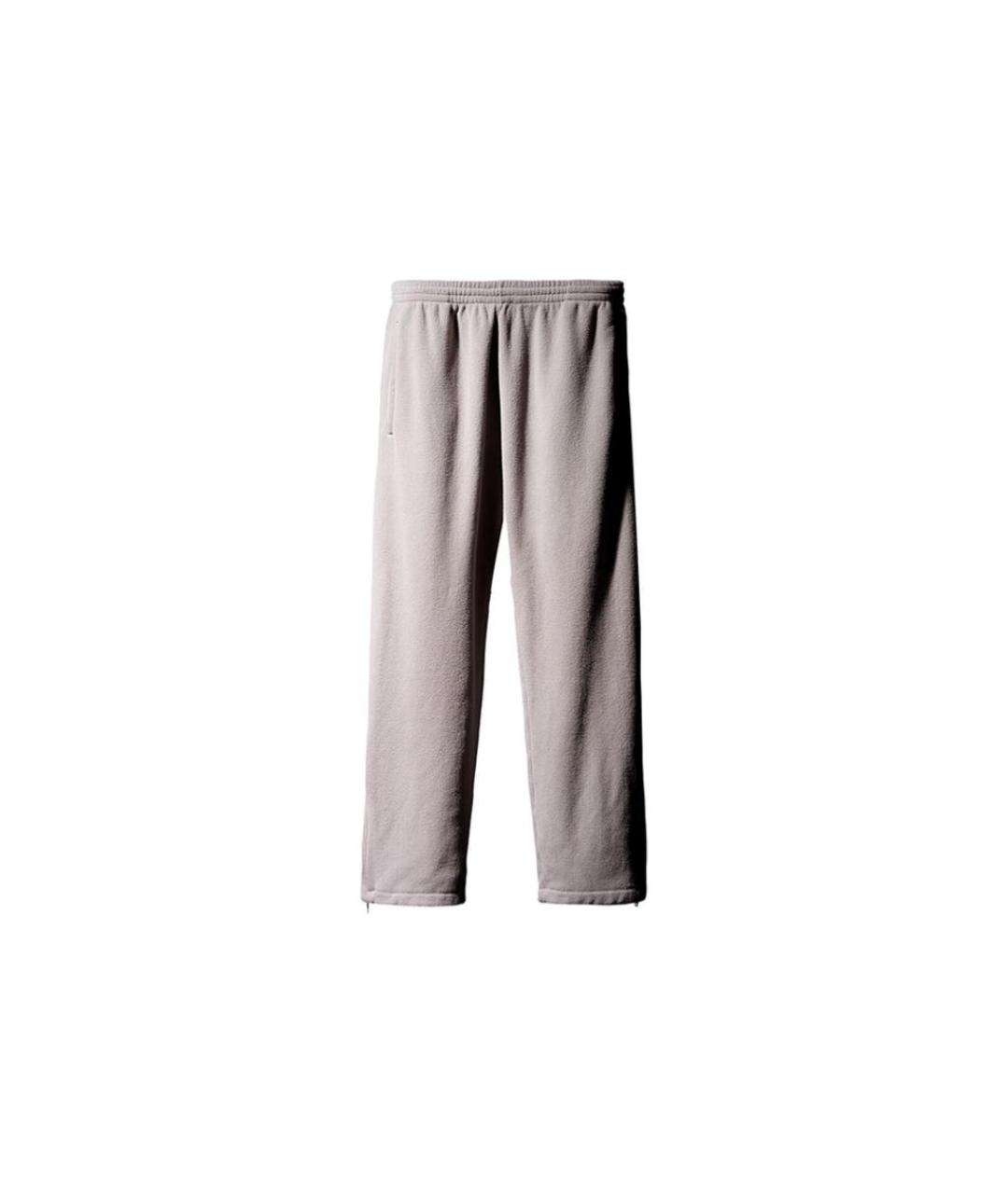 YEEZY Серые прямые брюки, фото 1