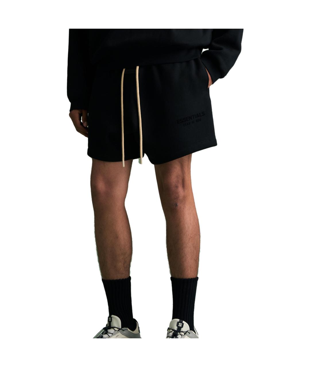 FEAR OF GOD ESSENTIALS Черные хлопковые шорты, фото 4