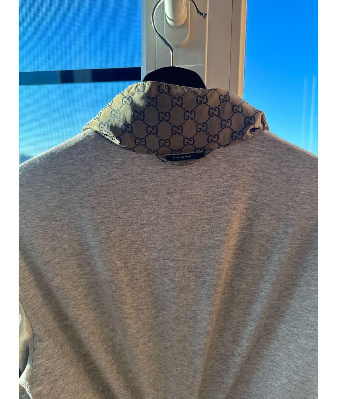 GUCCI Золотая хлопковая куртка, фото 3