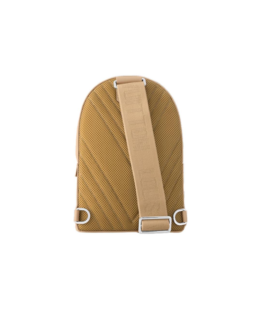 LOUIS VUITTON Бежевая кожаная барсетка, фото 2