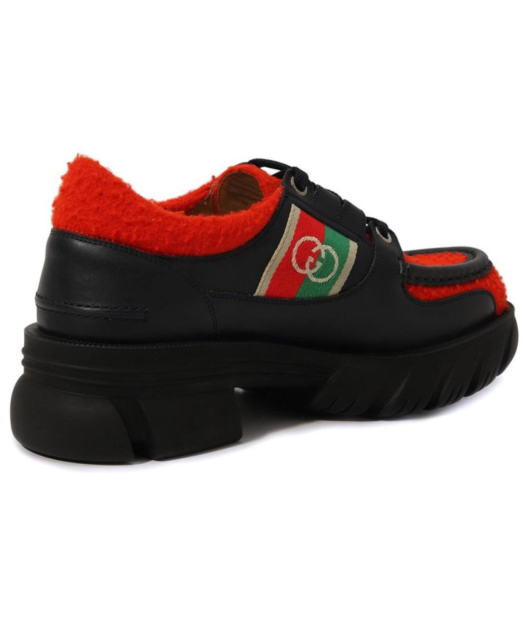 GUCCI Черные лоферы, фото 4