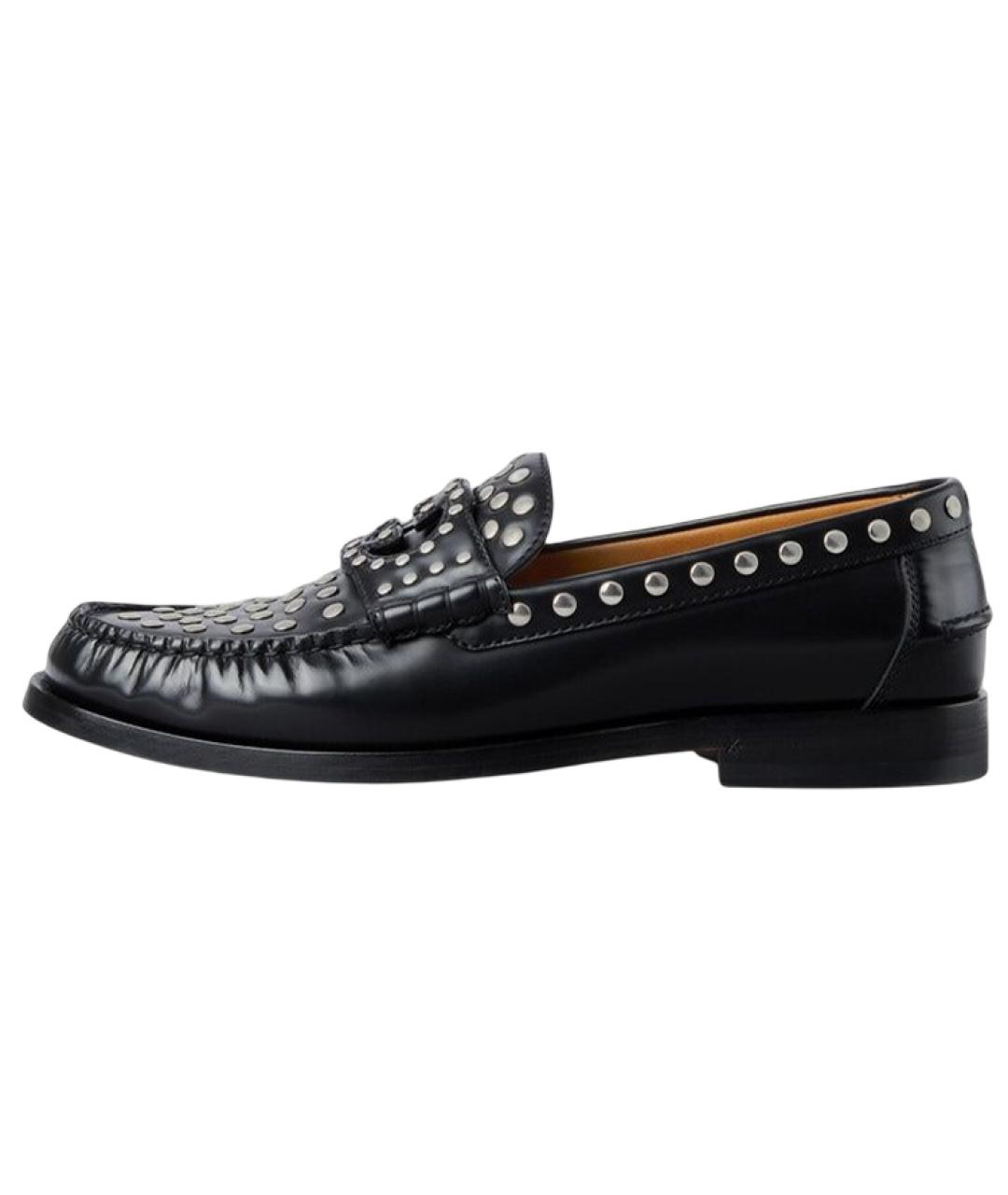 GUCCI Черные кожаные лоферы, фото 6