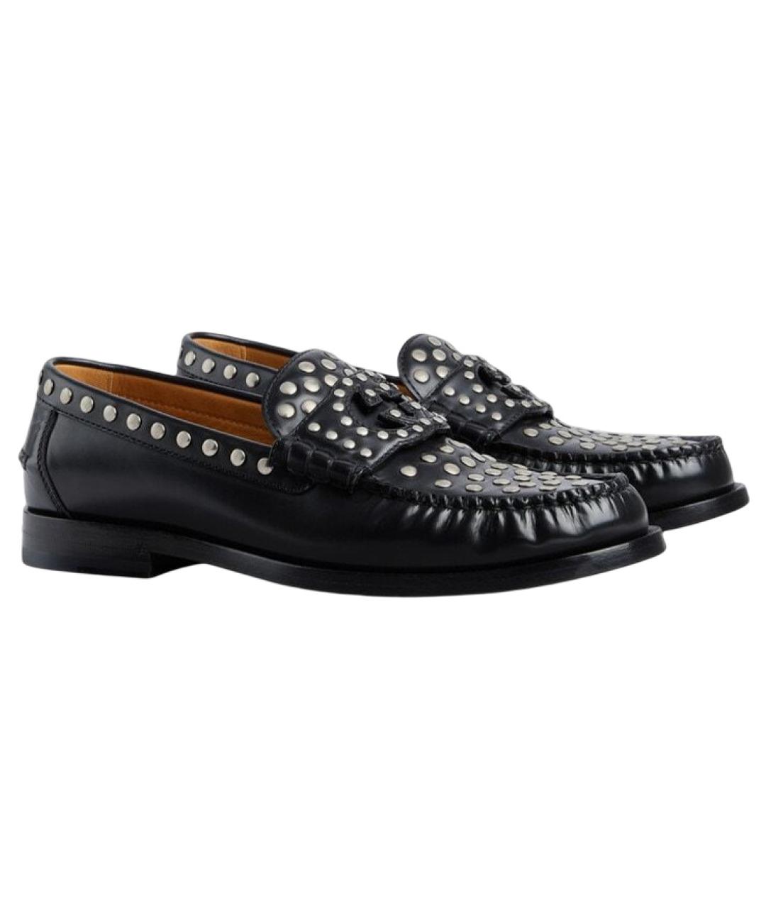 GUCCI Черные кожаные лоферы, фото 2