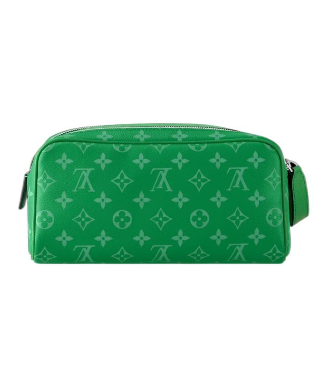 LOUIS VUITTON Зеленая барсетка, фото 2