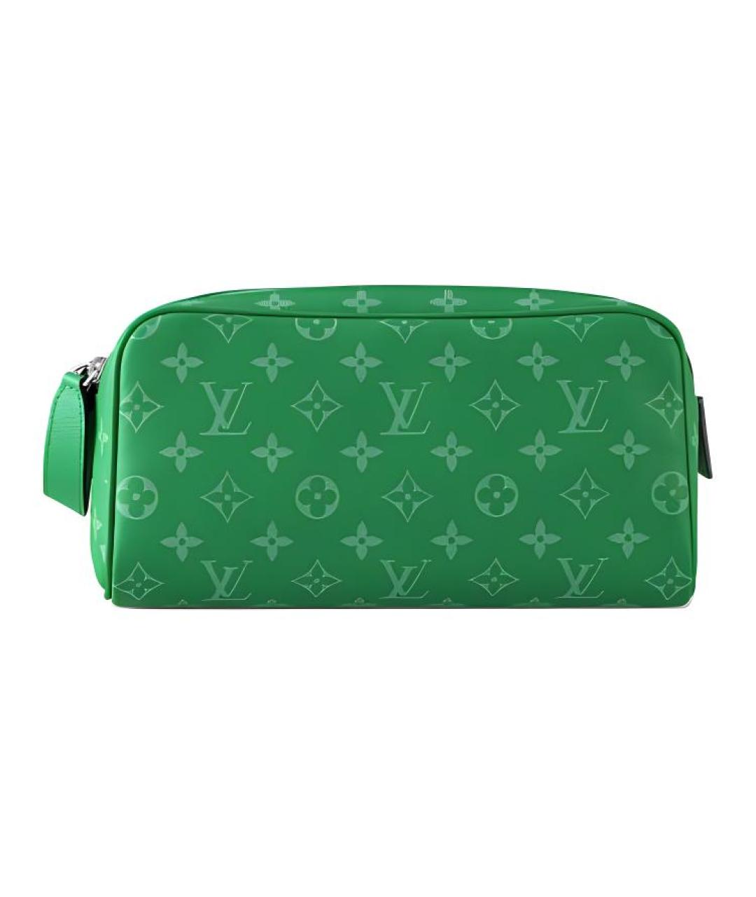 LOUIS VUITTON Зеленая барсетка, фото 1