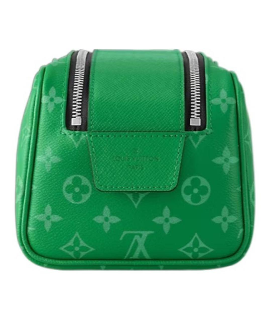 LOUIS VUITTON Зеленая барсетка, фото 4
