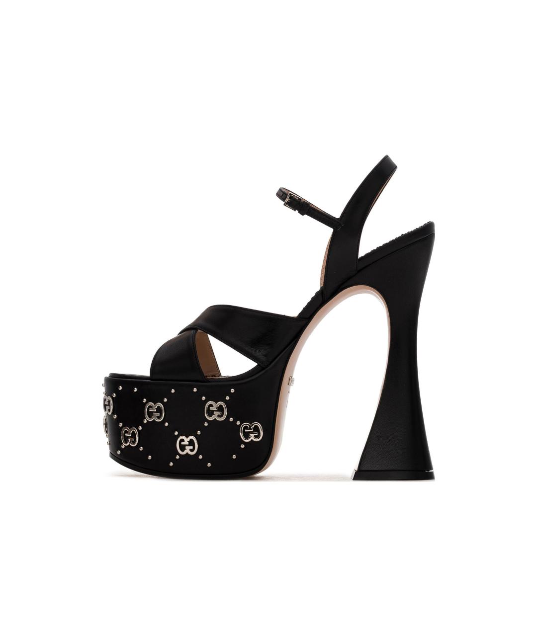 GUCCI Черные босоножки, фото 2