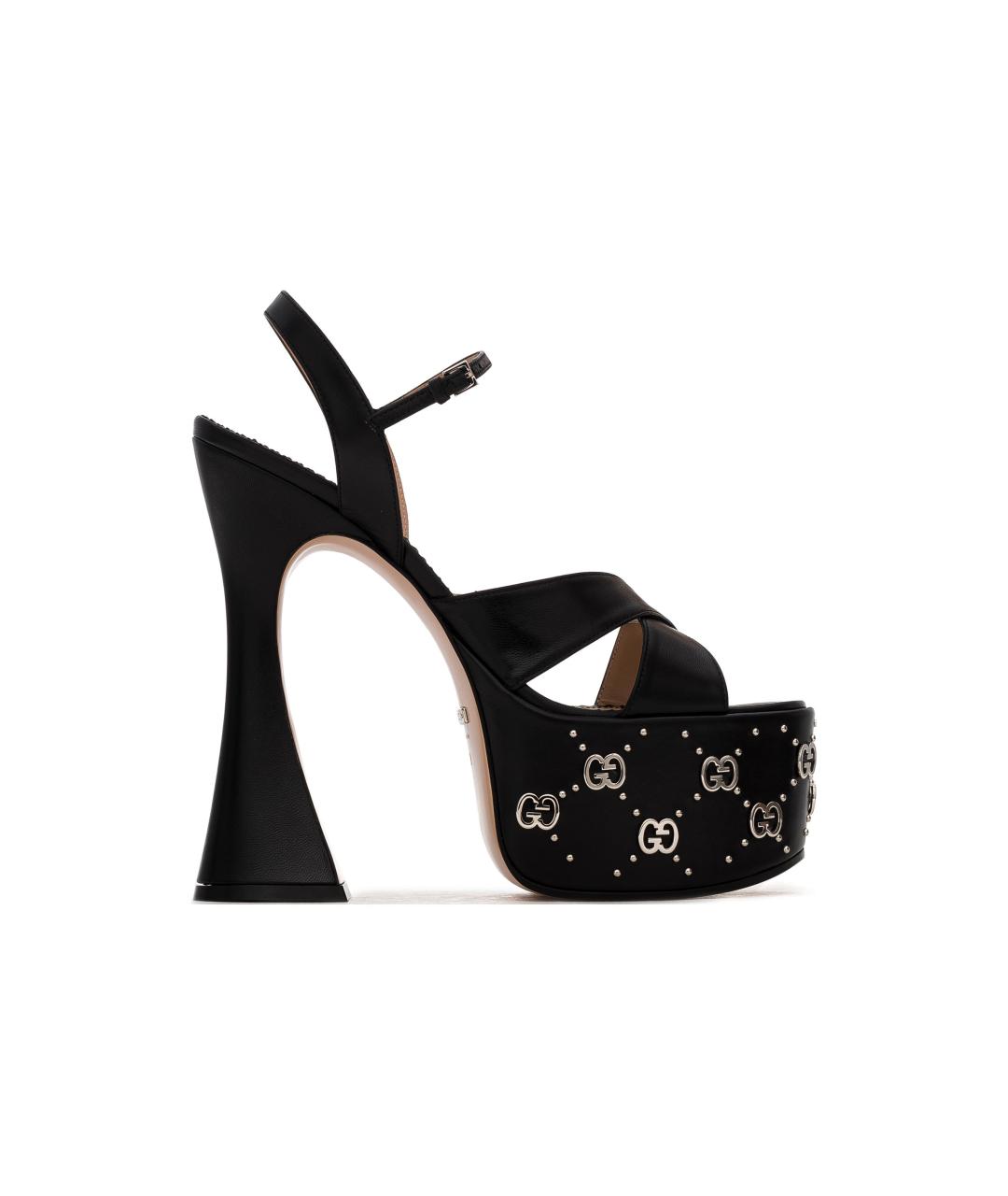 GUCCI Черные босоножки, фото 1