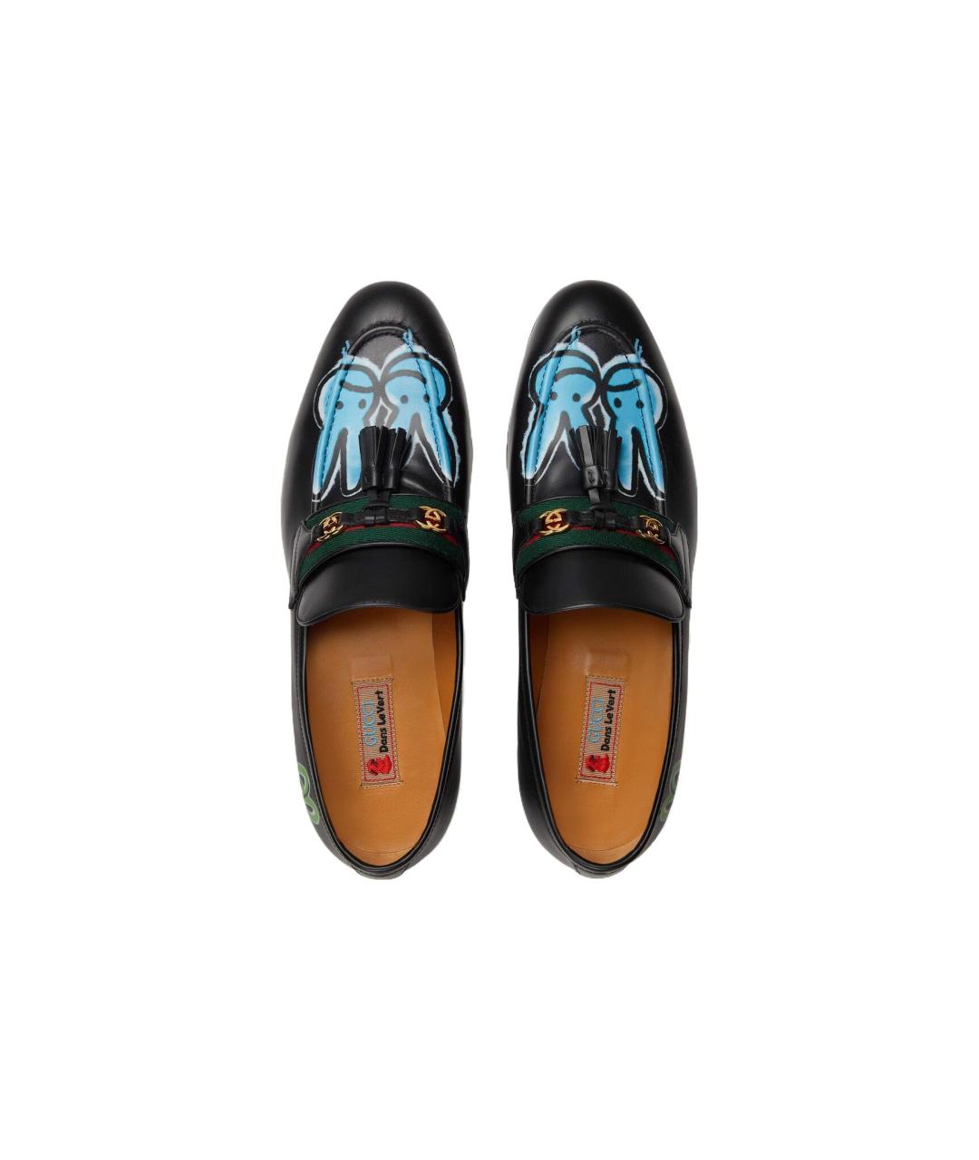 GUCCI Мульти кожаные лоферы, фото 3