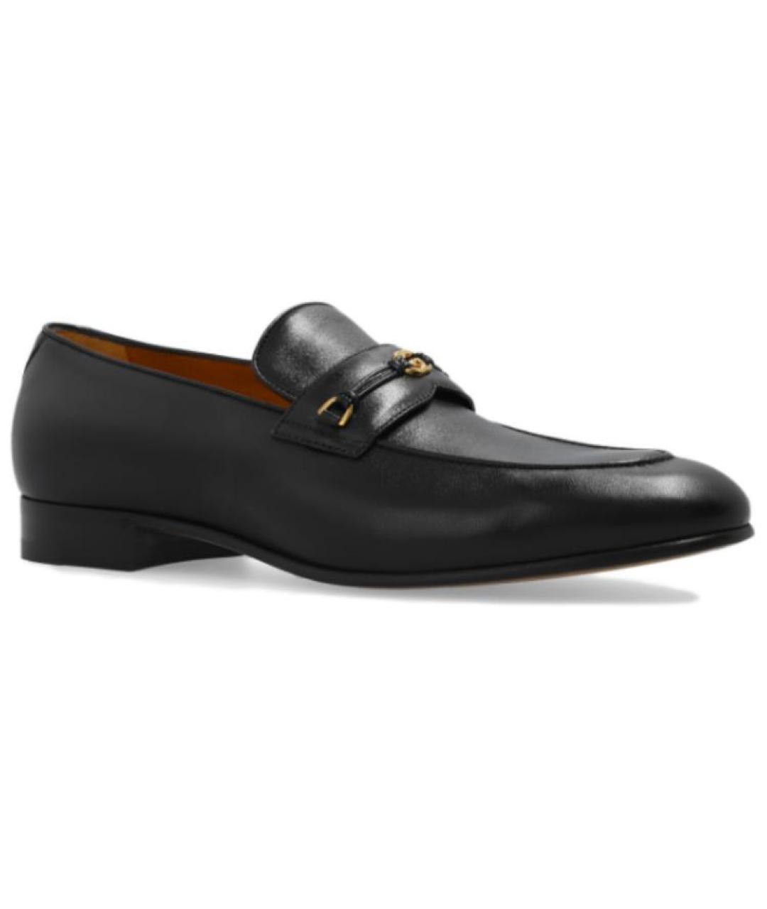 GUCCI Черные кожаные лоферы, фото 4