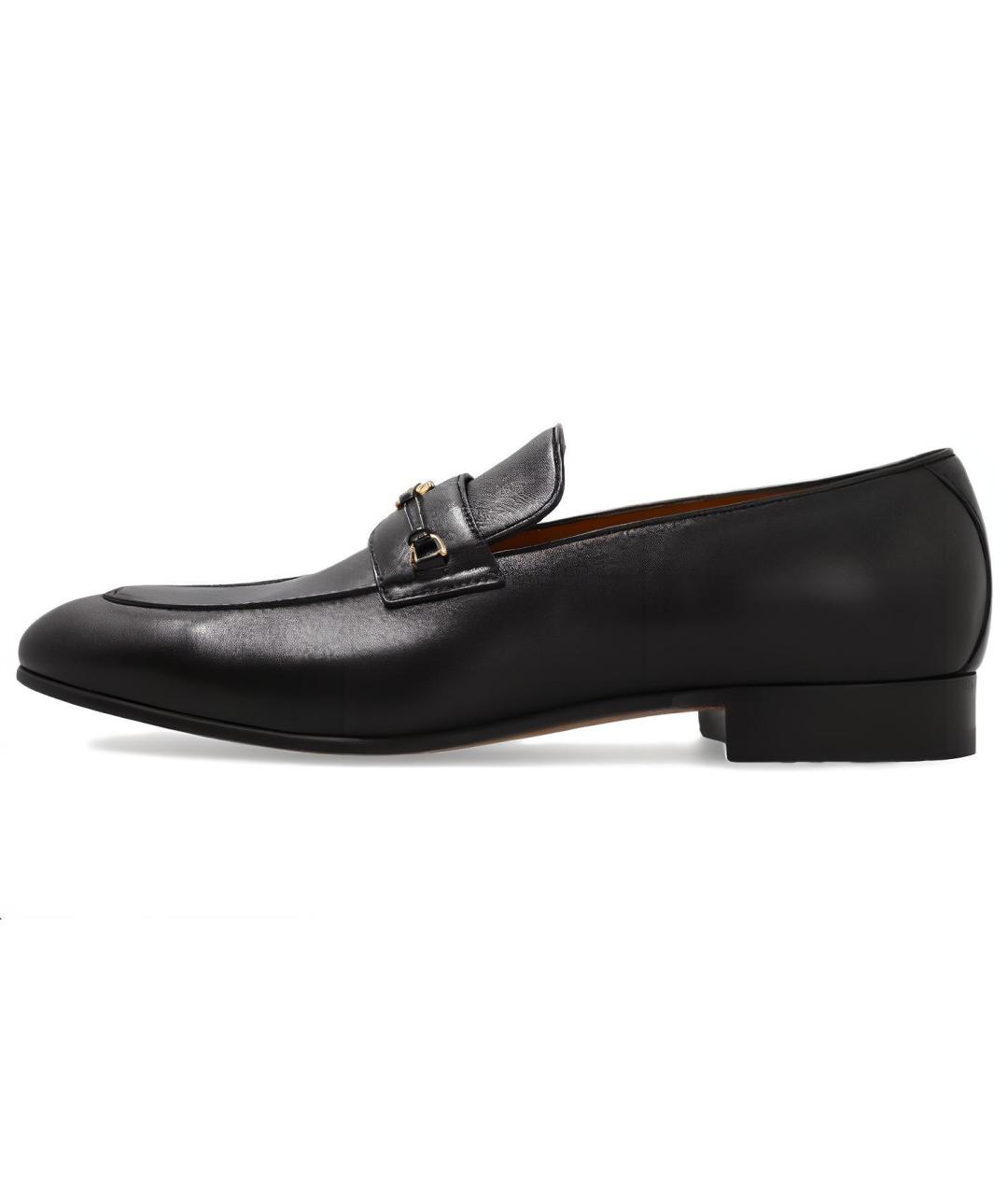 GUCCI Черные кожаные лоферы, фото 5