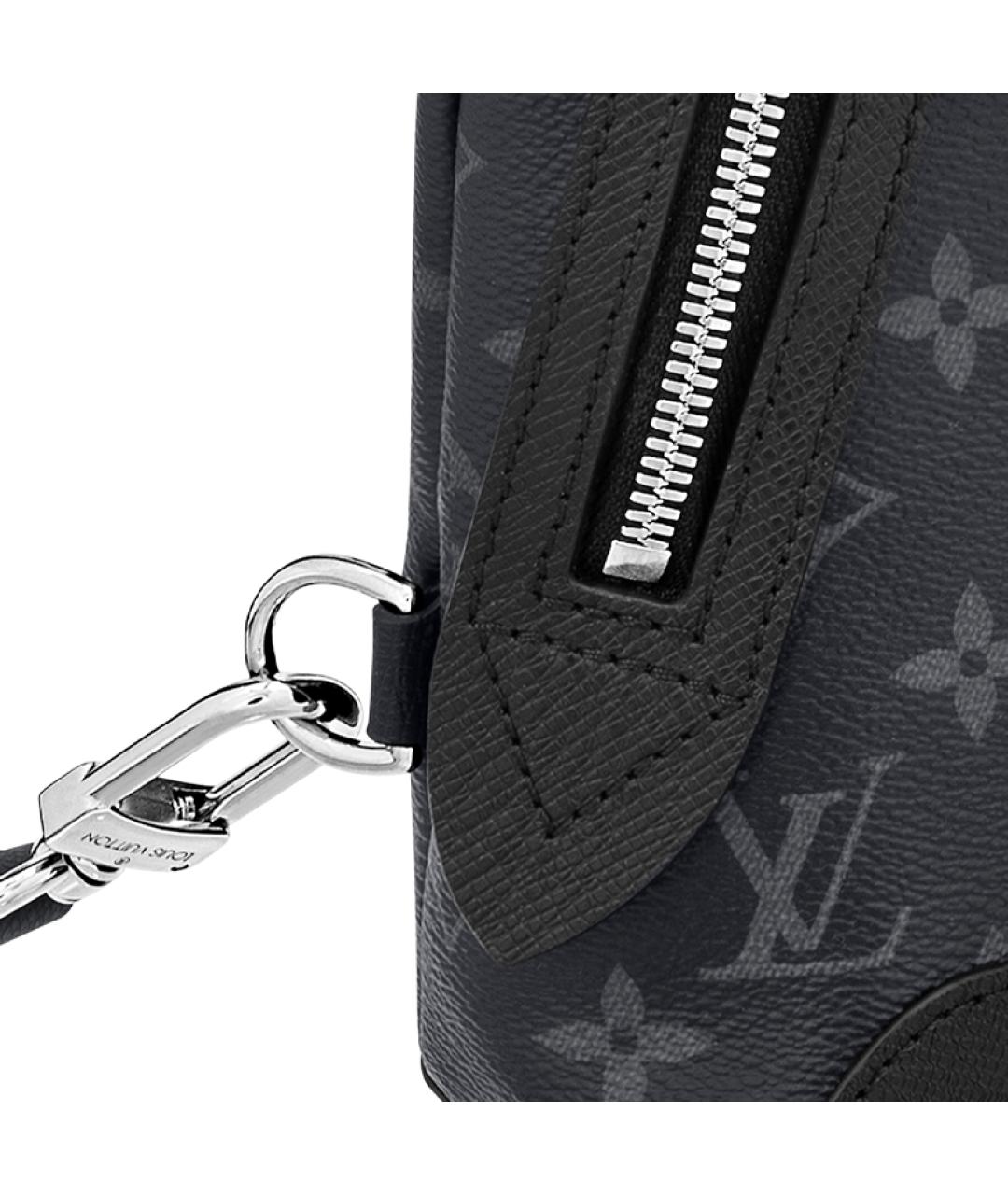 LOUIS VUITTON Серая барсетка, фото 6