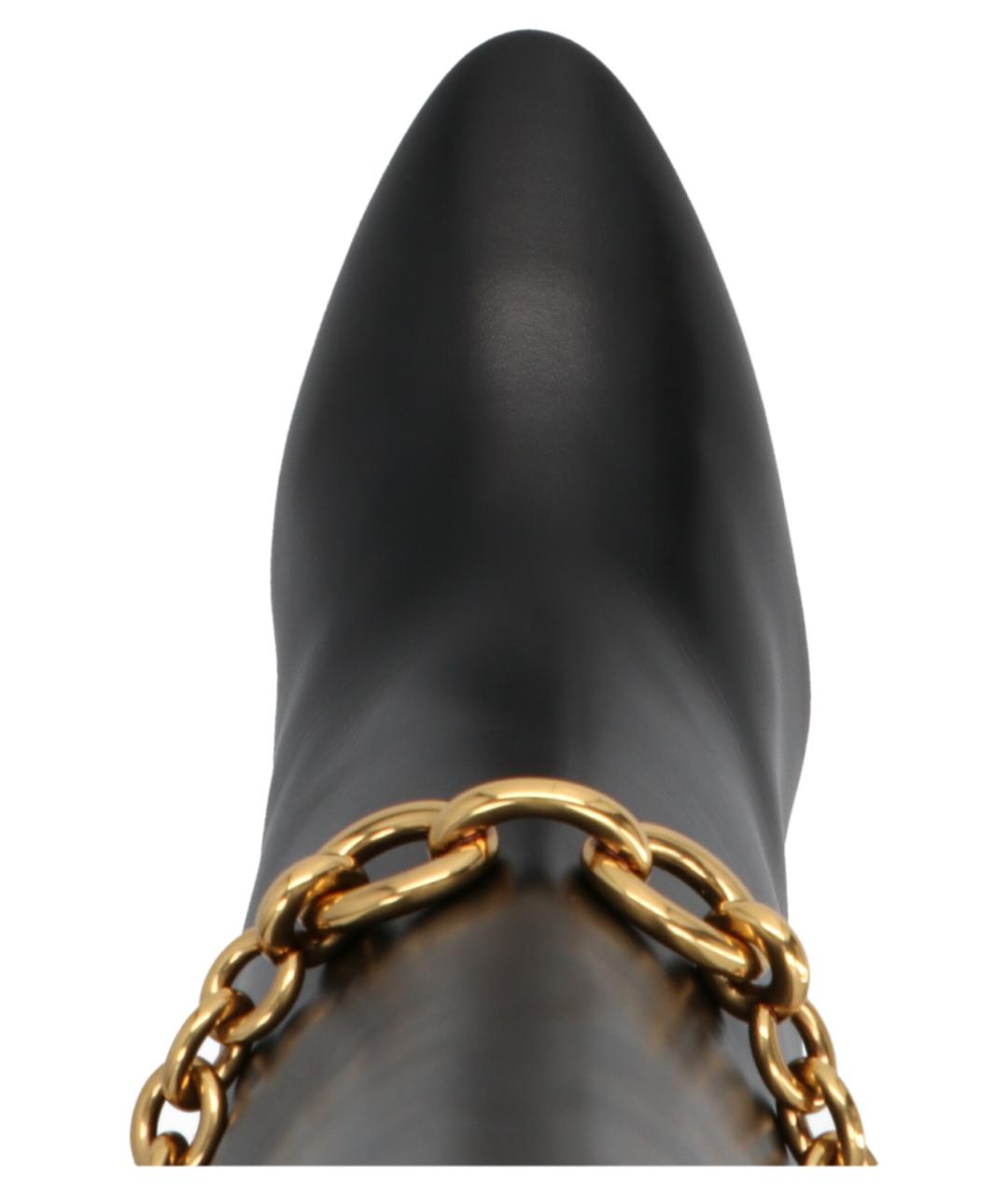 SAINT LAURENT Черные кожаные ботинки, фото 3