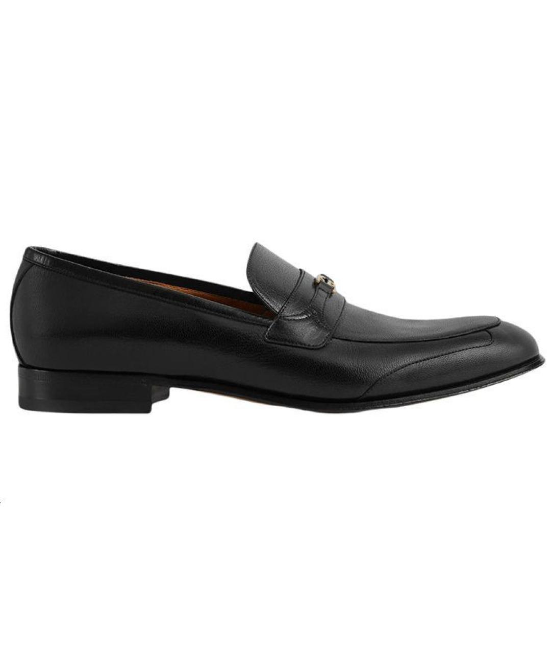 GUCCI Черные кожаные лоферы, фото 1