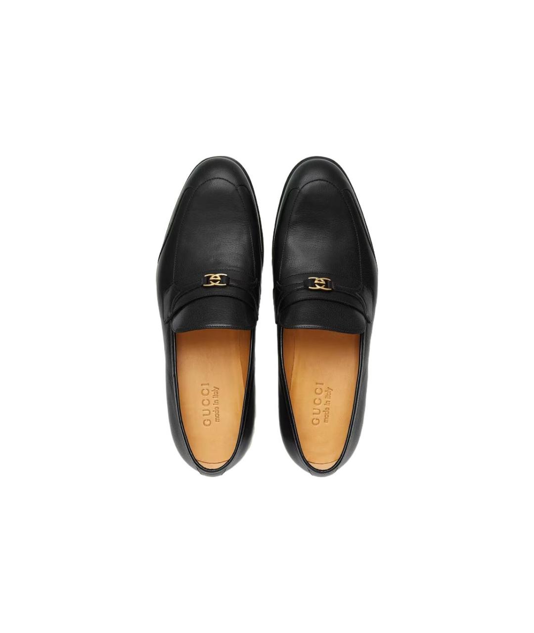 GUCCI Черные кожаные лоферы, фото 4