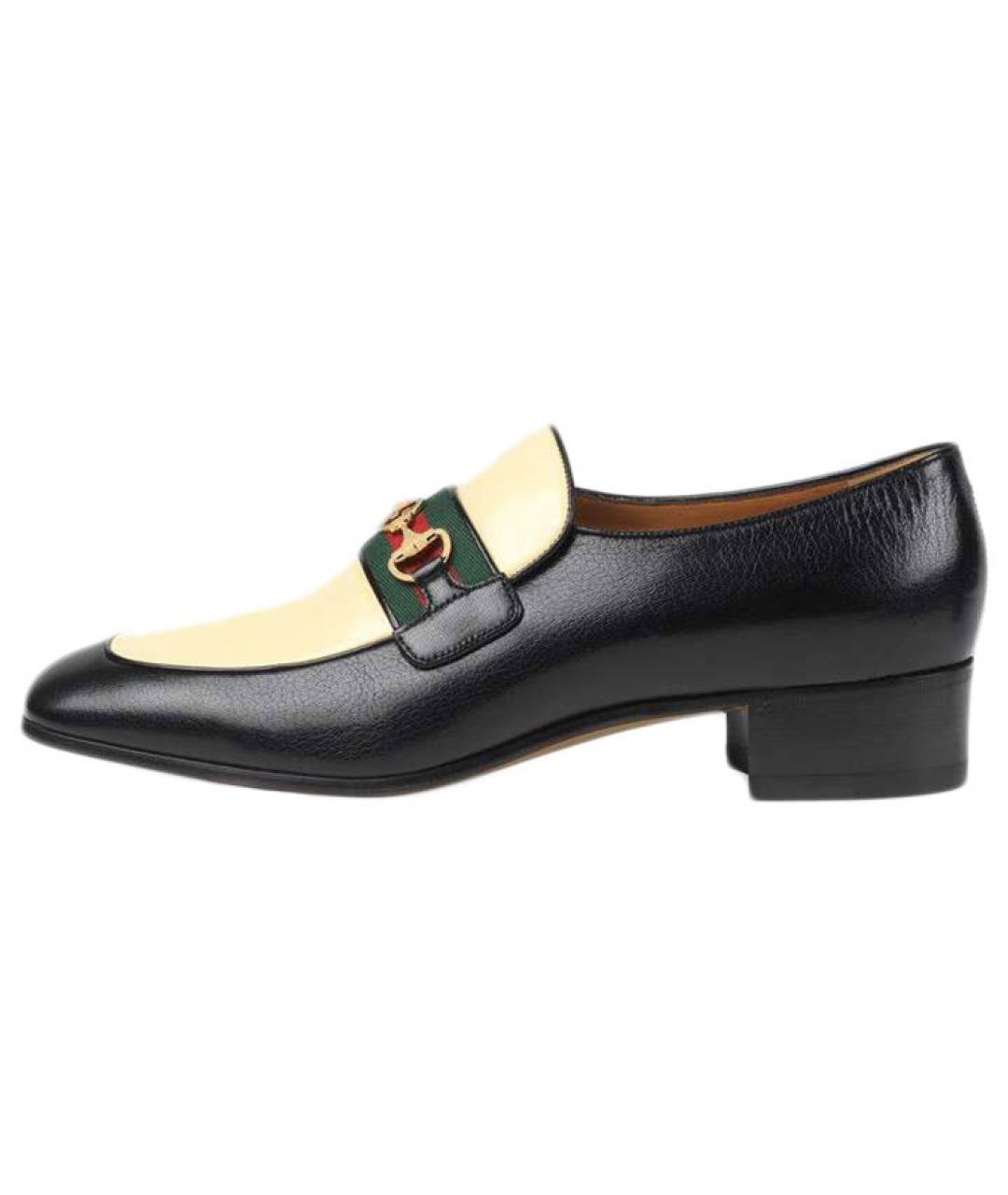 GUCCI Черные кожаные лоферы, фото 6