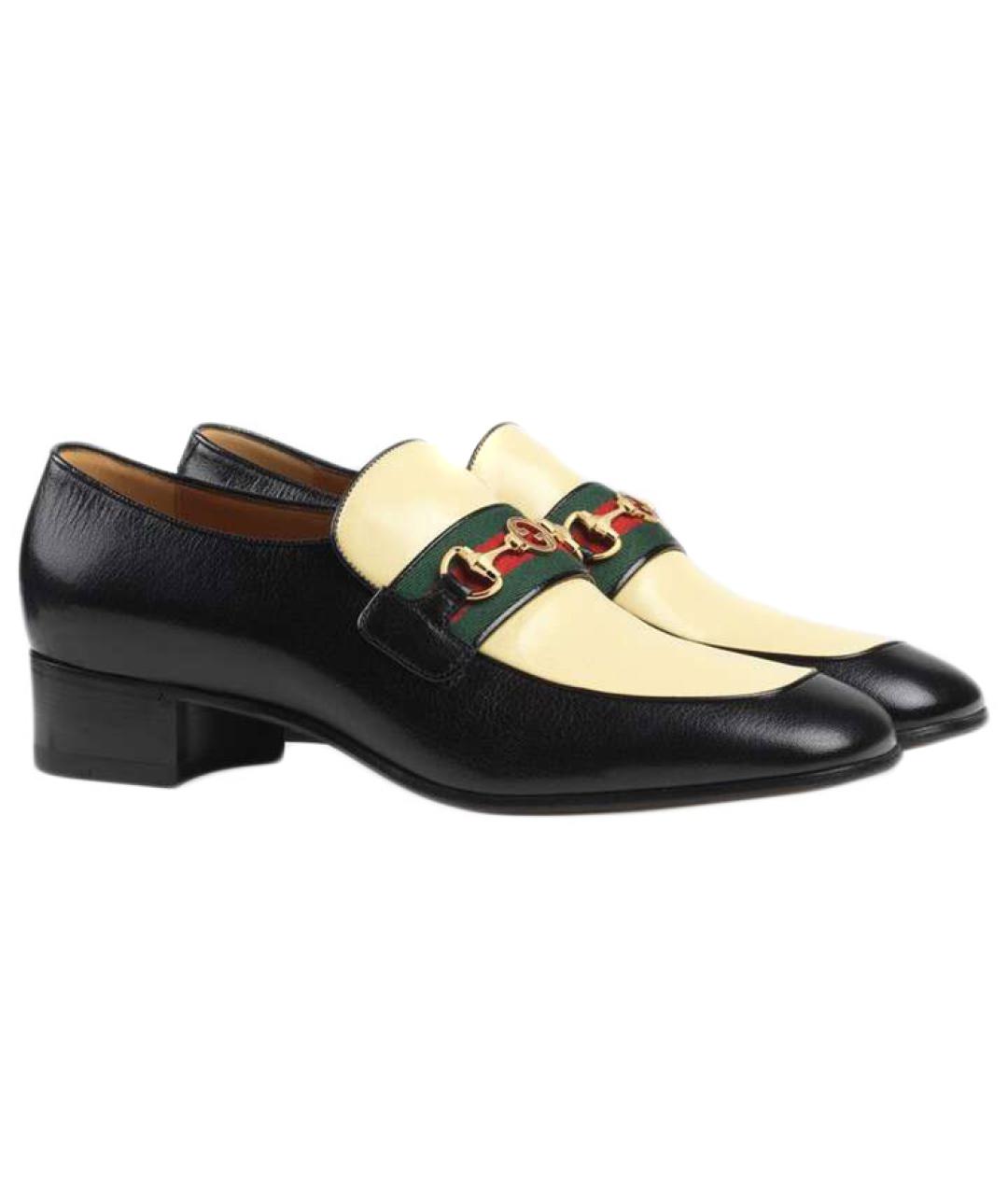 GUCCI Черные кожаные лоферы, фото 2