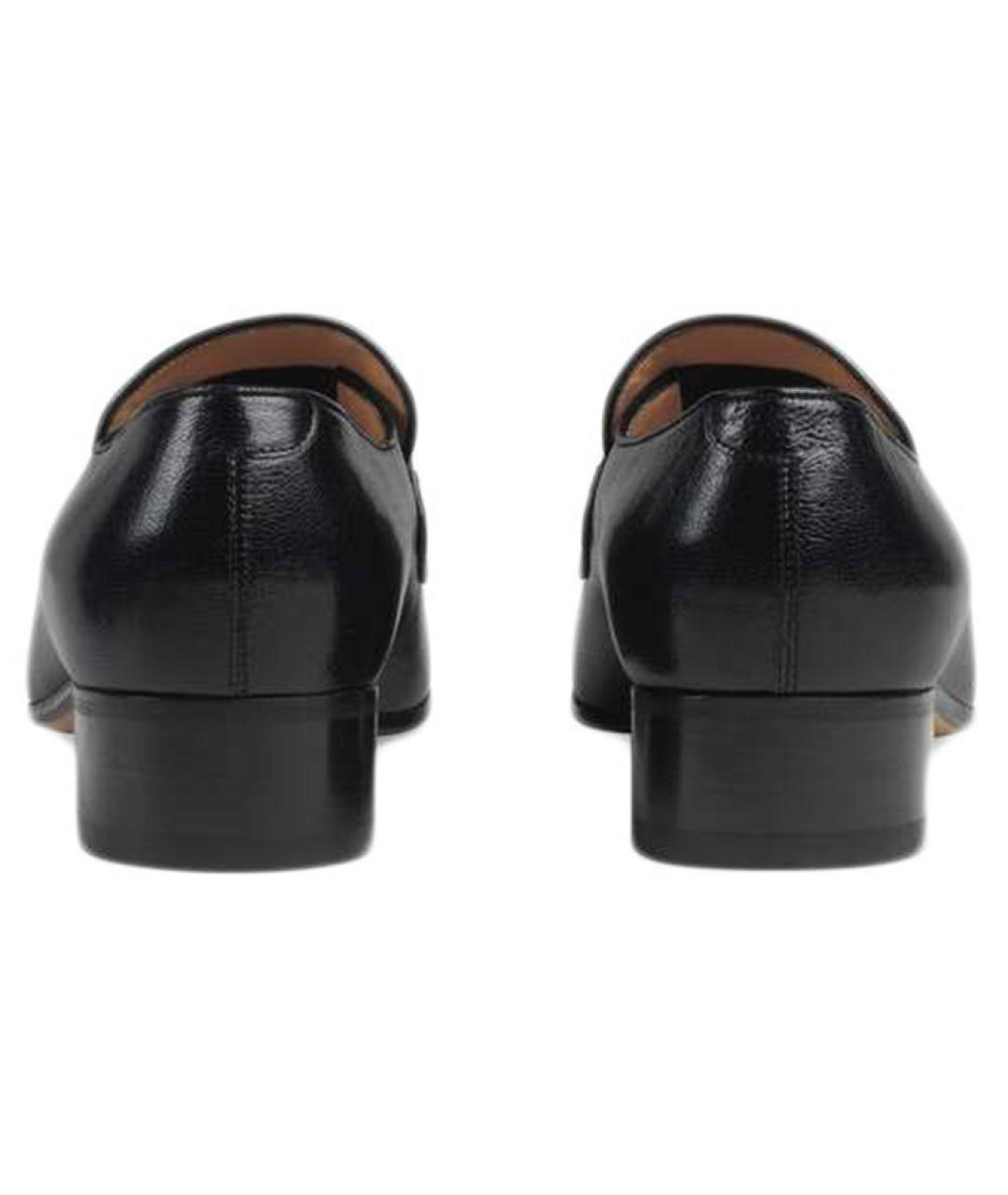 GUCCI Черные кожаные лоферы, фото 4