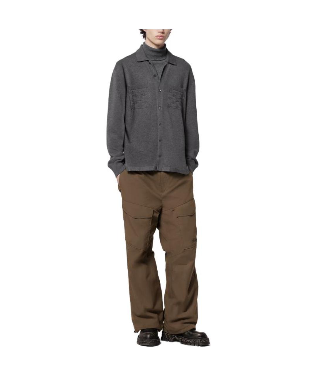 LOUIS VUITTON Серый кардиган, фото 4