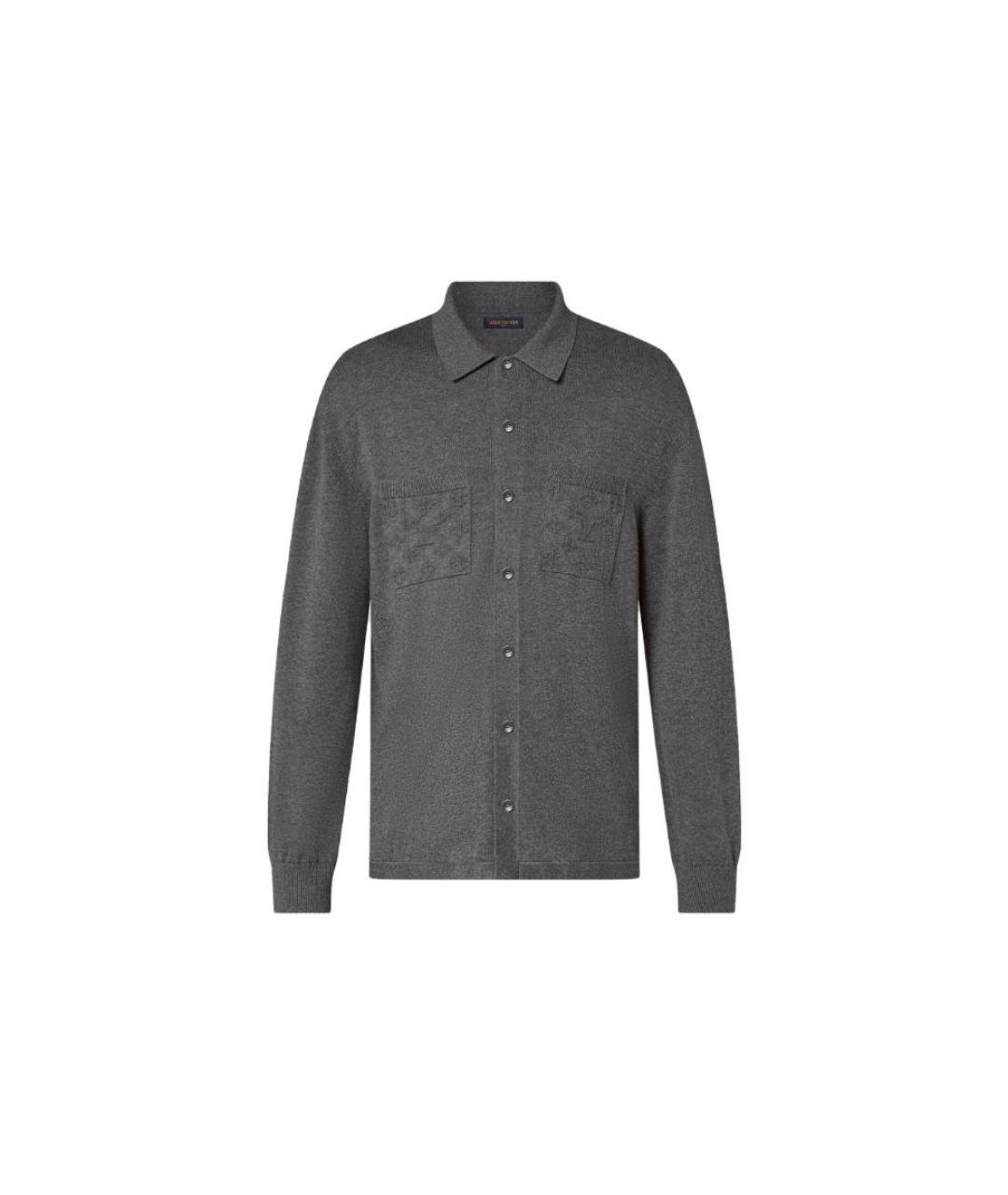 LOUIS VUITTON Серый кардиган, фото 1