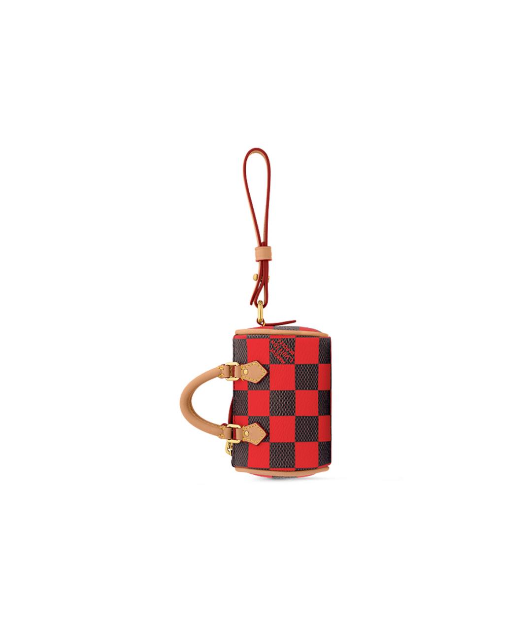 LOUIS VUITTON Красный брелок, фото 3