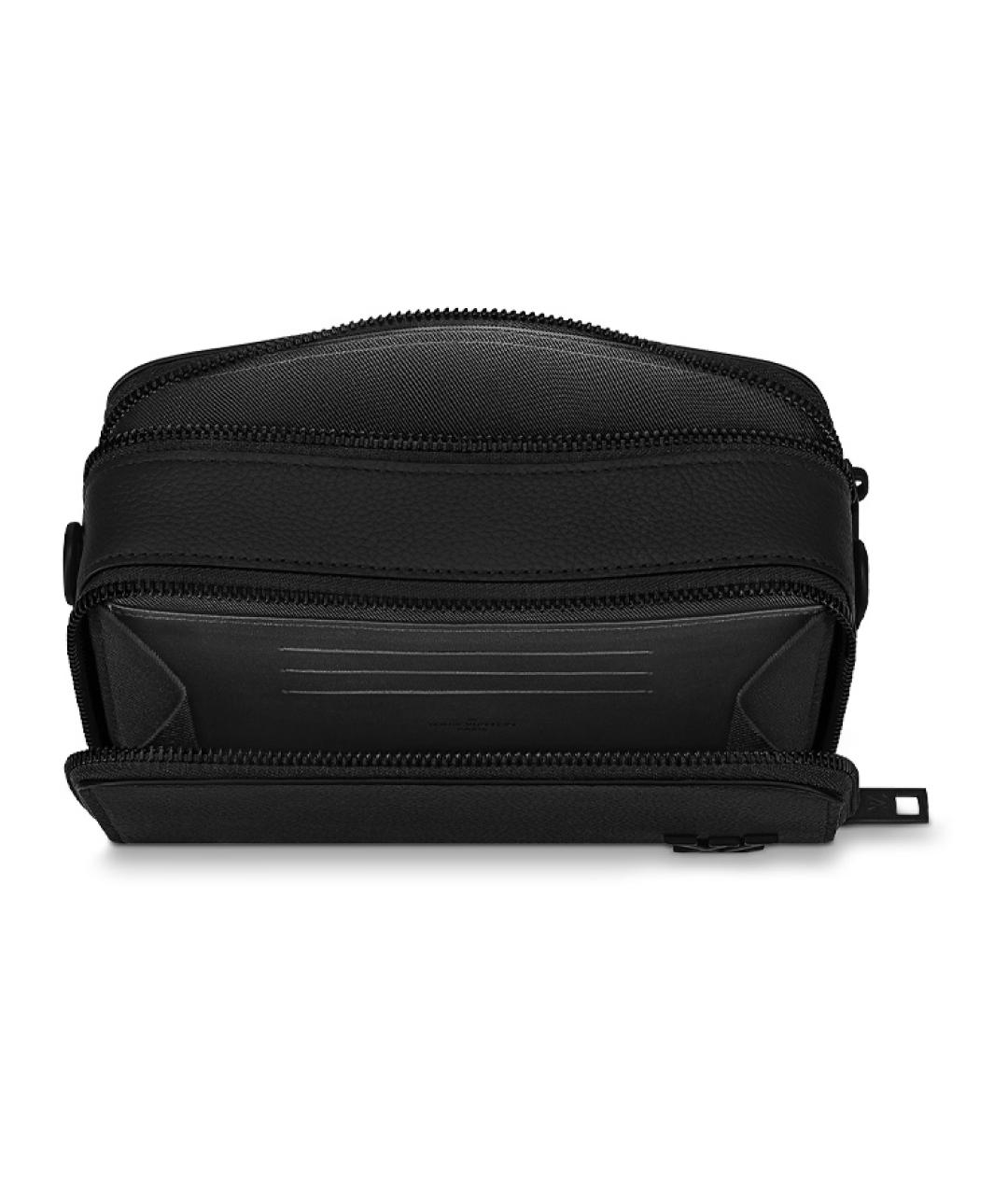 LOUIS VUITTON Черная тканевая сумка на плечо, фото 3