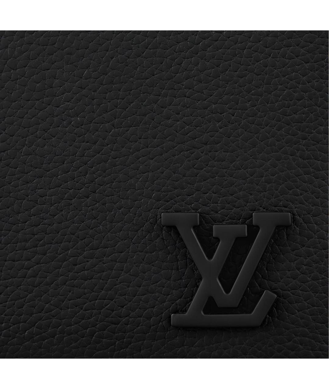 LOUIS VUITTON Черная тканевая сумка на плечо, фото 5