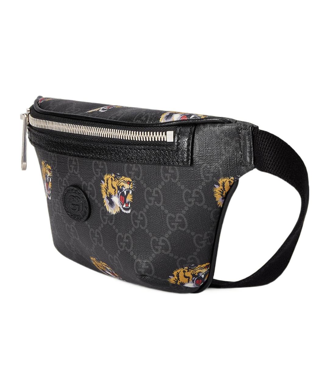 GUCCI Черная поясная сумка, фото 2