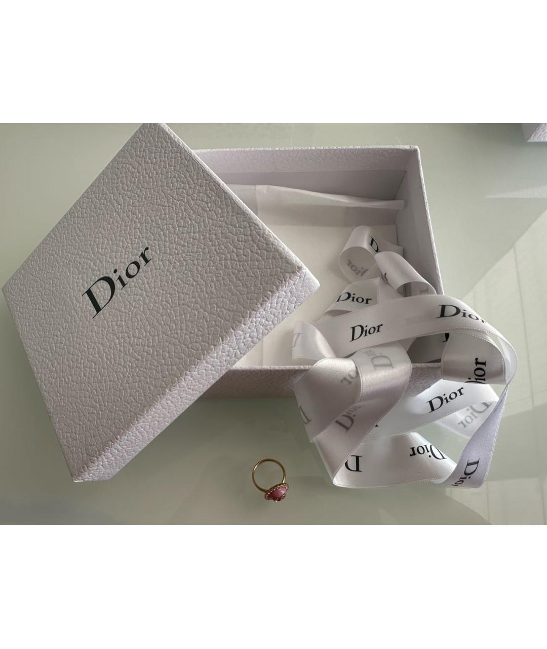 CHRISTIAN DIOR Розовое металлическое кольцо, фото 4
