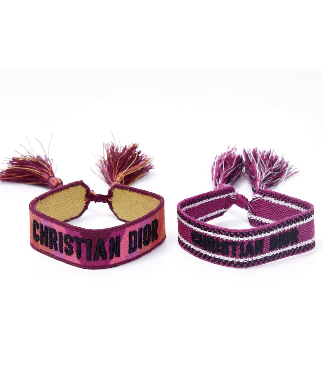 CHRISTIAN DIOR Фиолетовый браслет из бисера, фото 1
