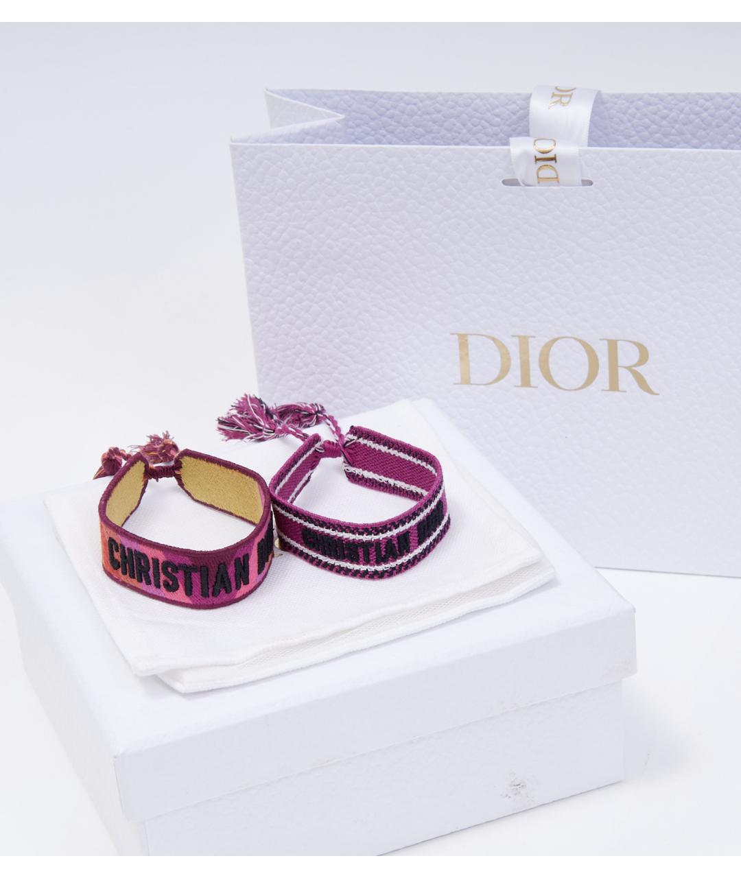 CHRISTIAN DIOR Фиолетовый браслет из бисера, фото 4