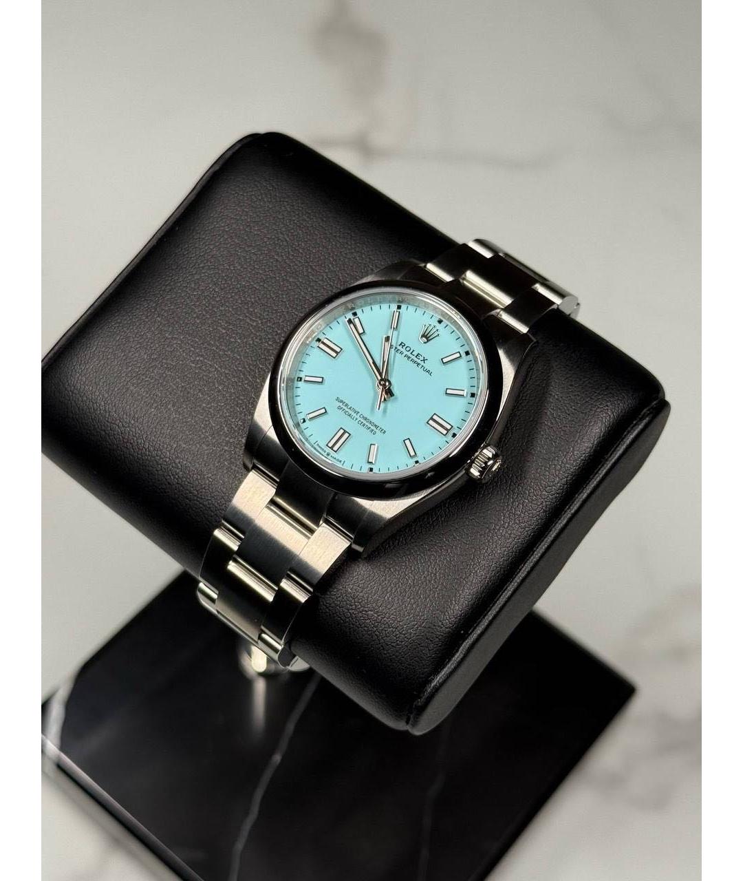 ROLEX Бирюзовые часы, фото 4