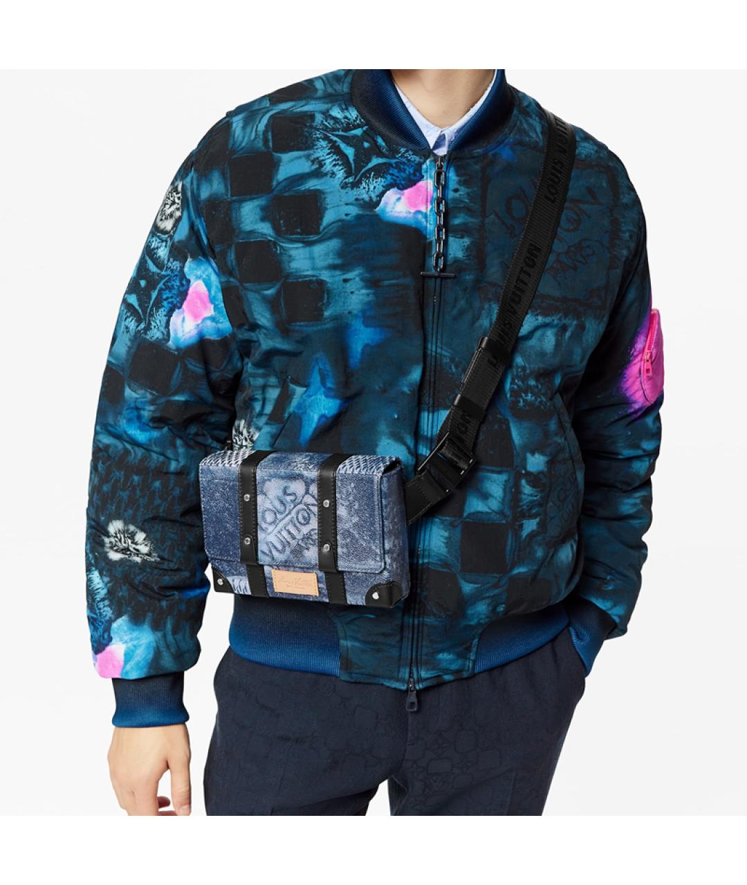 LOUIS VUITTON Синяя поясная сумка, фото 6