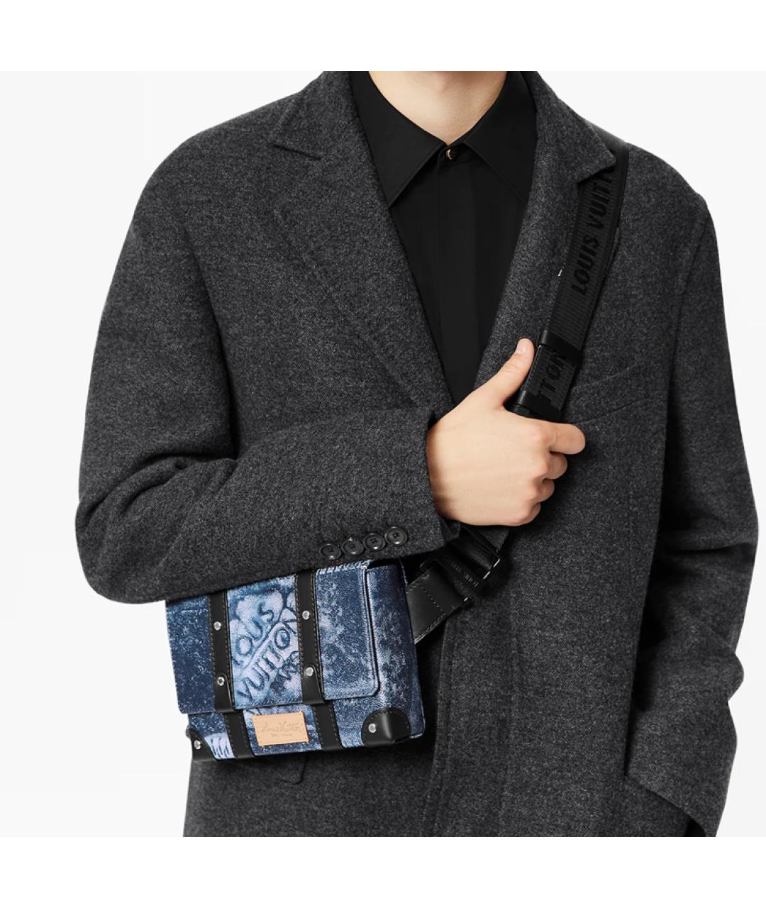 LOUIS VUITTON Синяя поясная сумка, фото 7