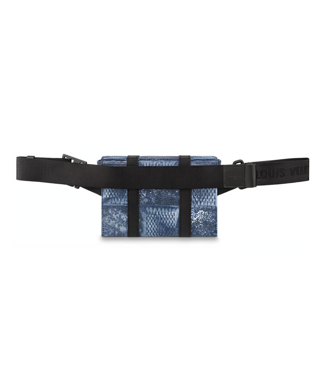 LOUIS VUITTON Синяя поясная сумка, фото 3