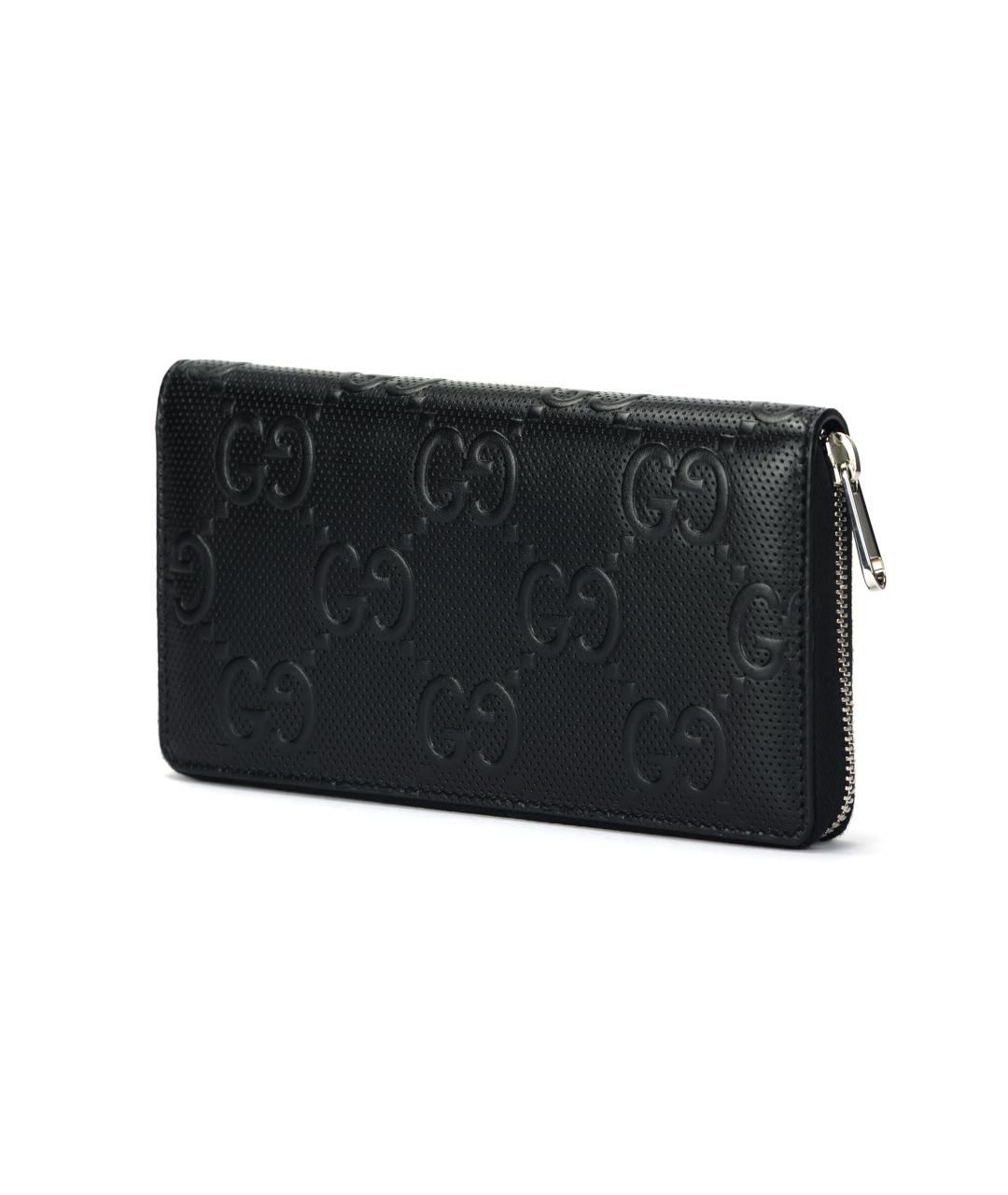 GUCCI Черный кожаный кошелек, фото 2