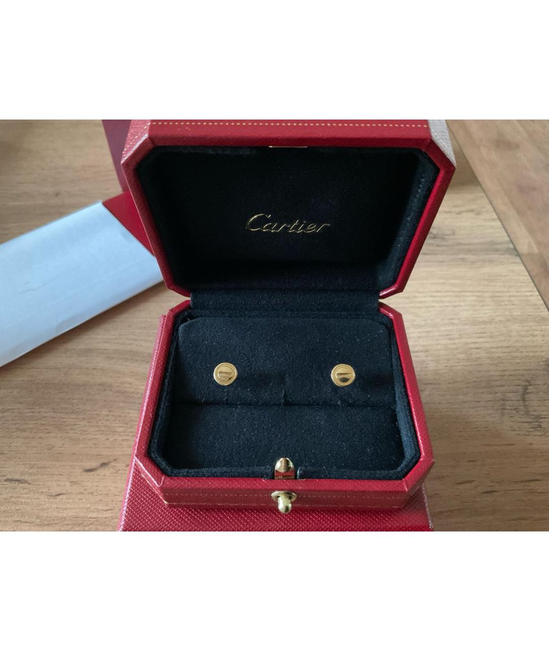 CARTIER Золотые серьги из желтого золота, фото 3