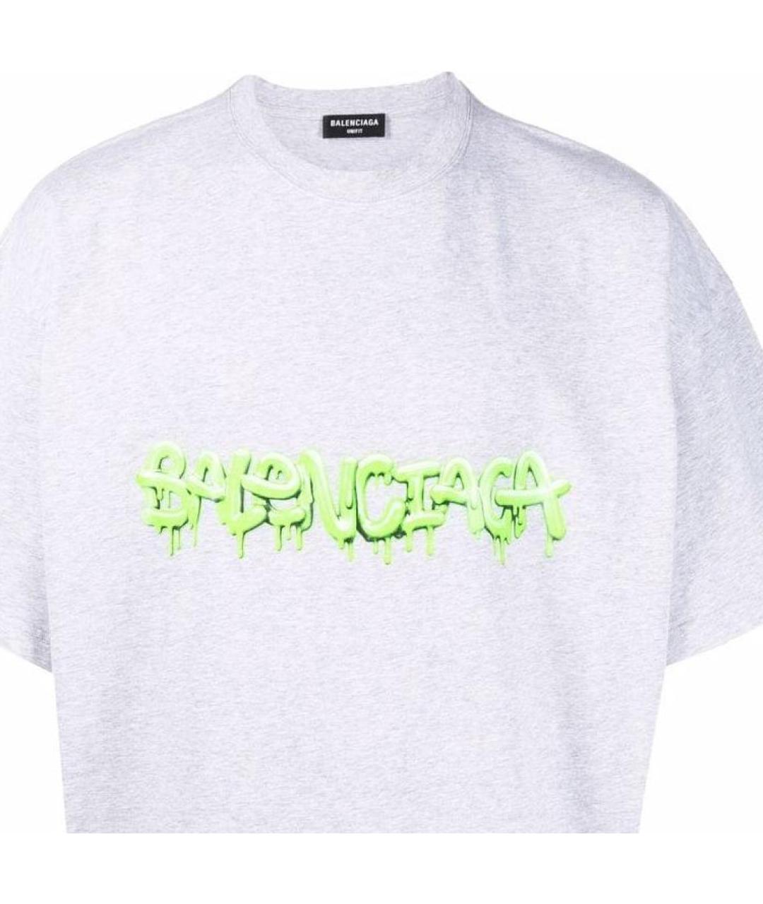 BALENCIAGA Серая футболка, фото 5