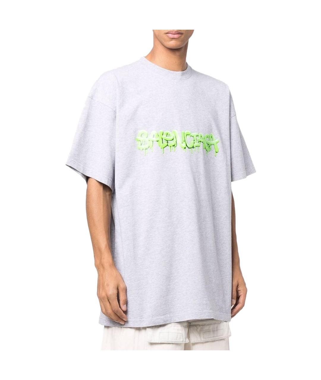 BALENCIAGA Серая футболка, фото 3