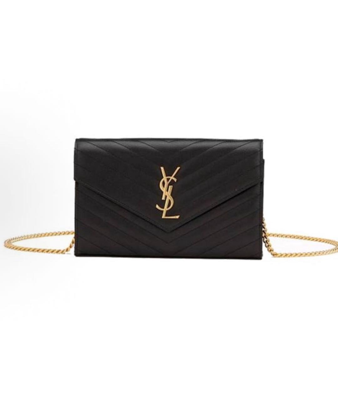 SAINT LAURENT Кожаная сумка через плечо, фото 9