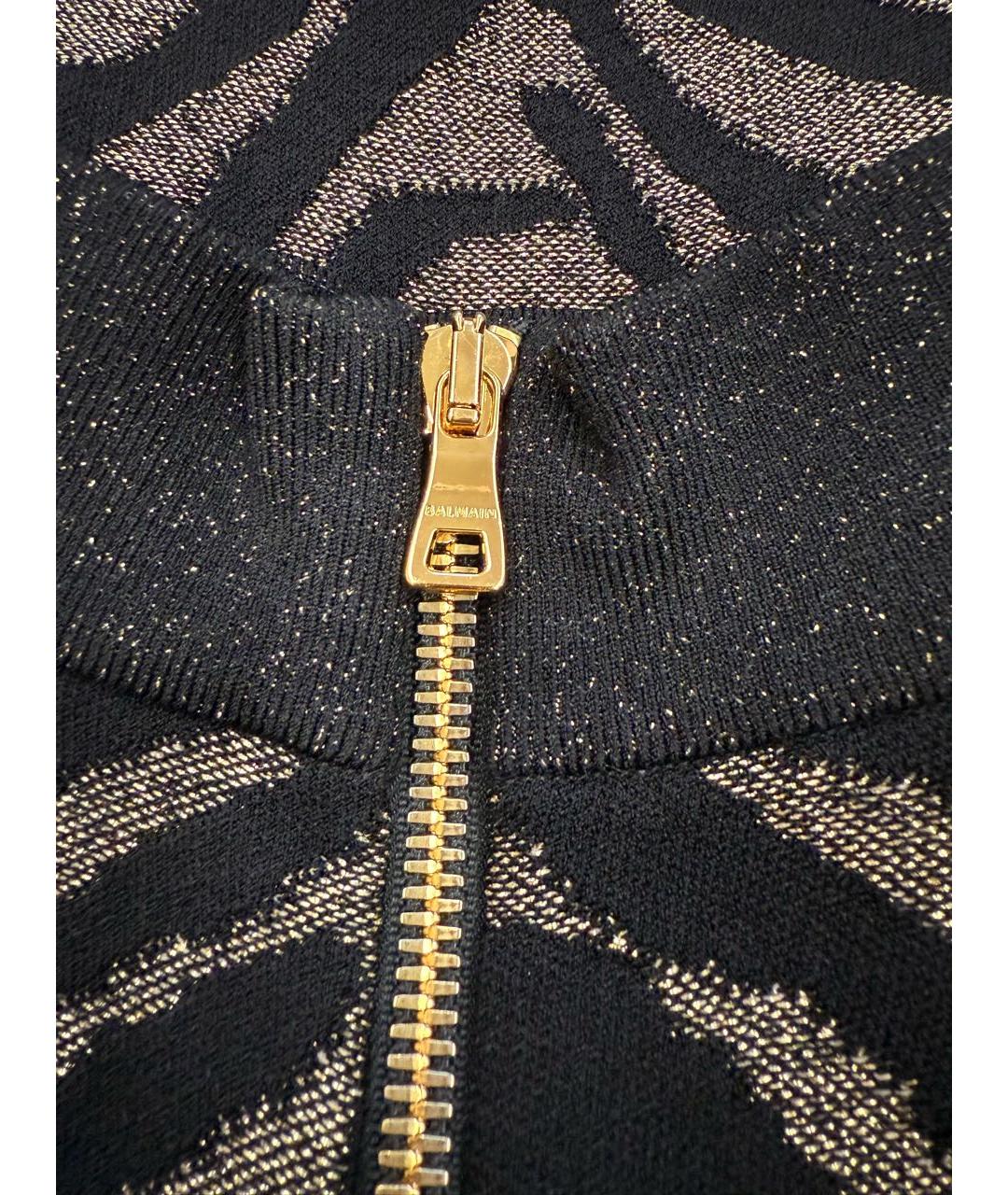 BALMAIN Черное вискозное вечернее платье, фото 4