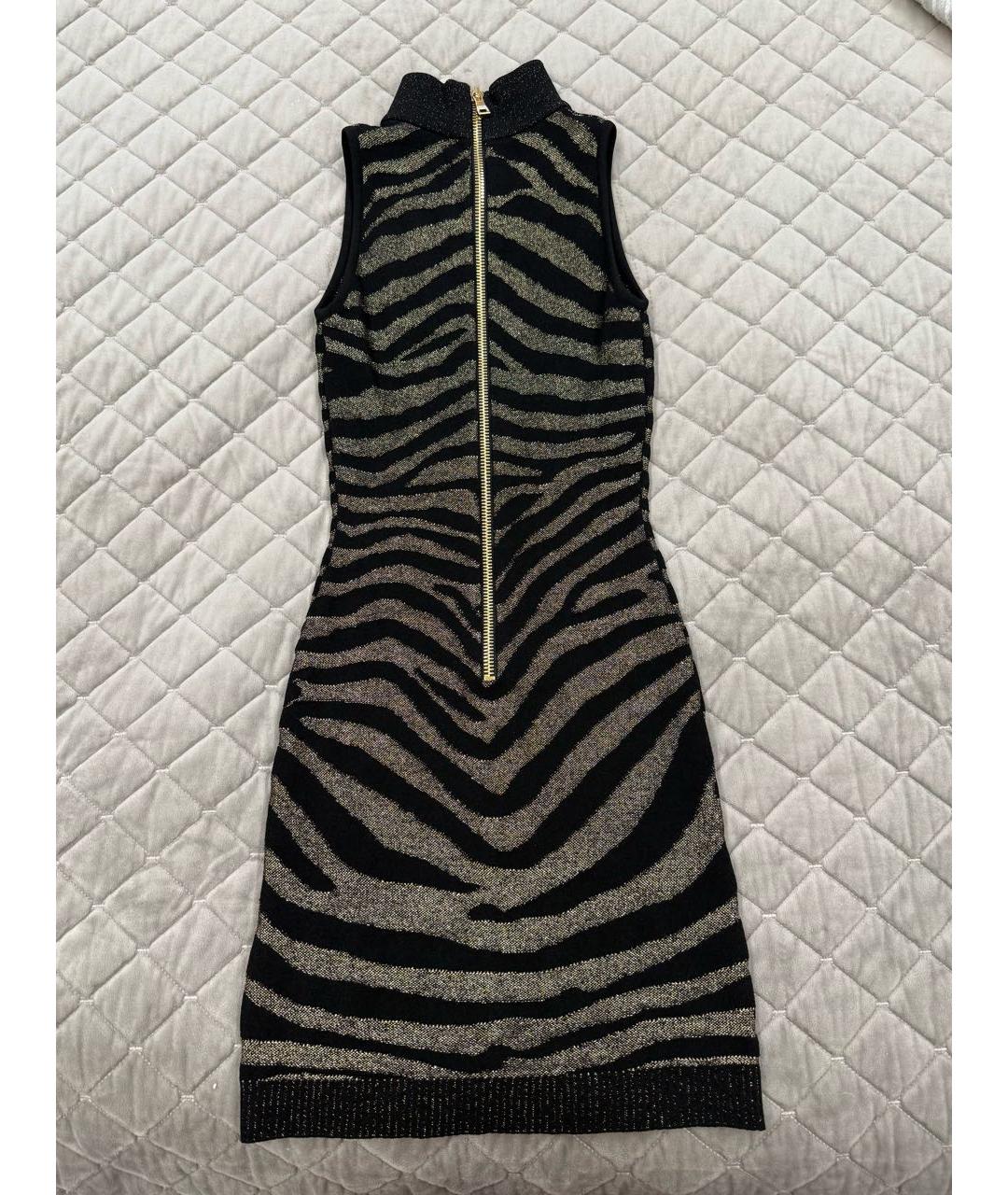 BALMAIN Черное вискозное вечернее платье, фото 2