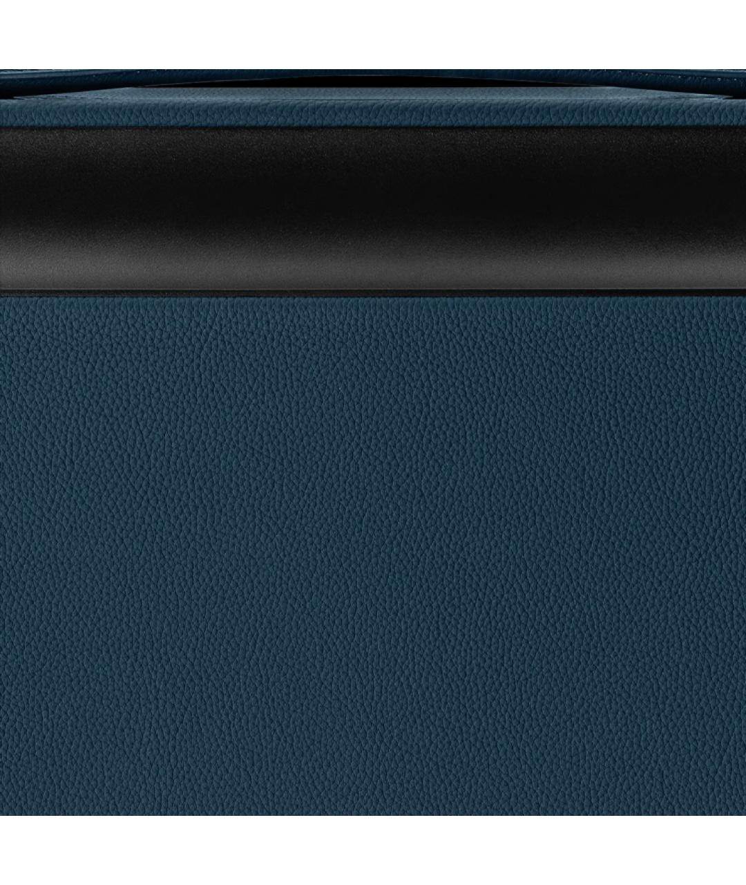 LOUIS VUITTON Темно-синий тканевый чемодан, фото 6