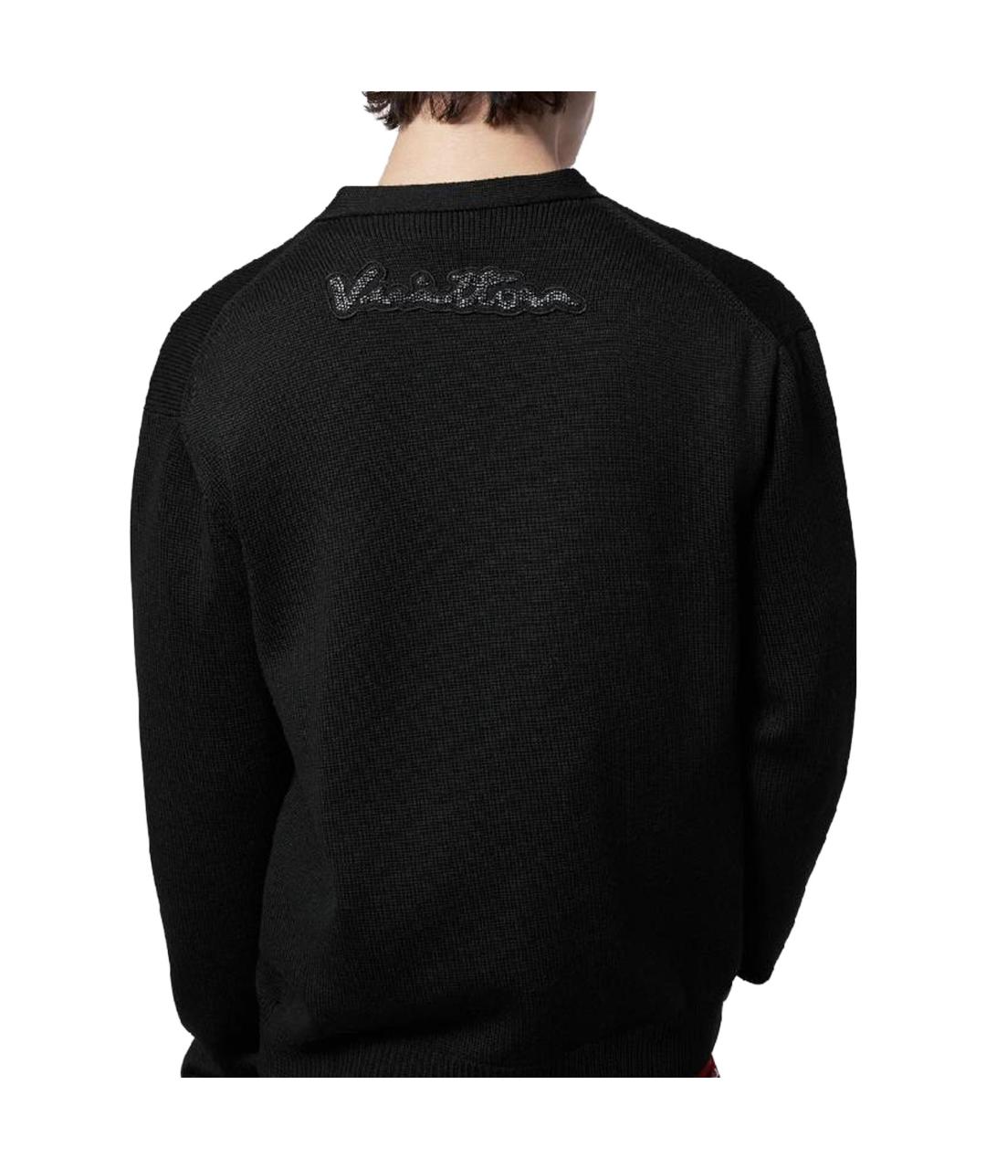 LOUIS VUITTON Черный хлопковый кардиган, фото 4