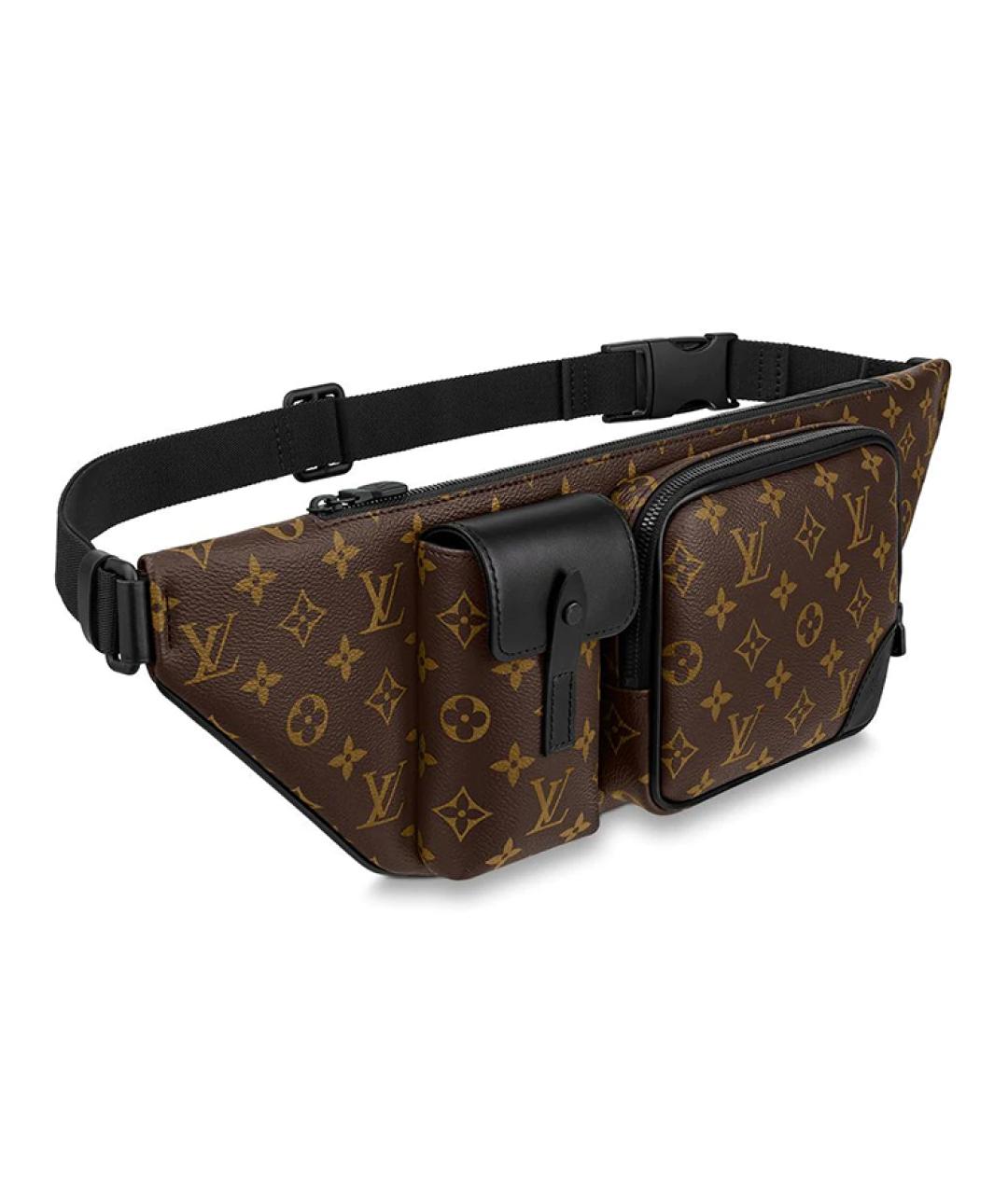 LOUIS VUITTON Коричневая поясная сумка, фото 2