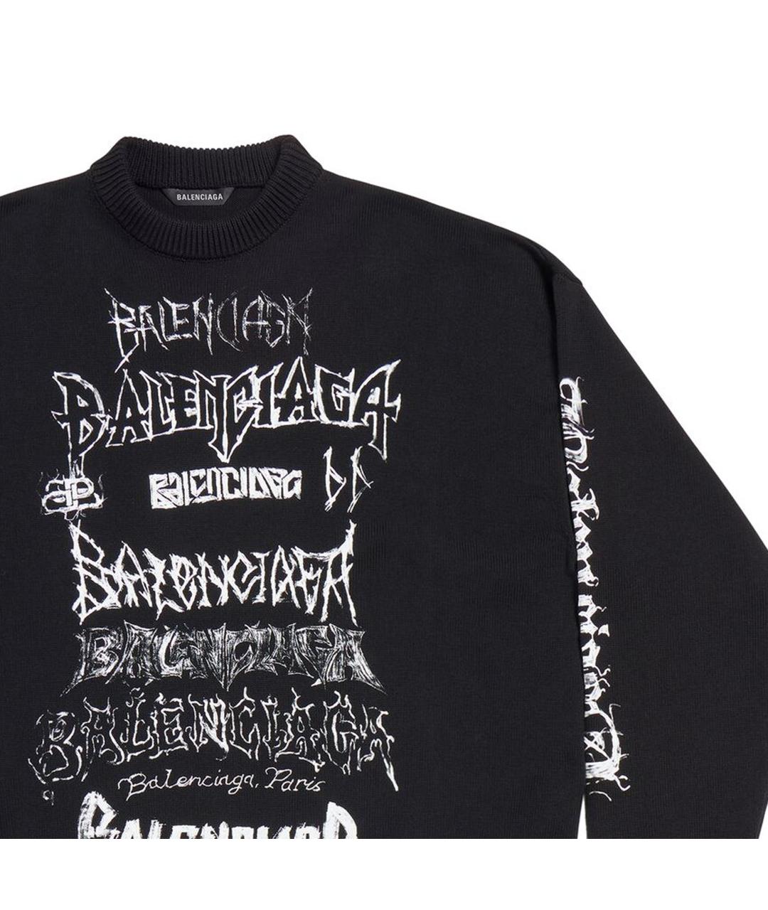 BALENCIAGA Черный джемпер / свитер, фото 5