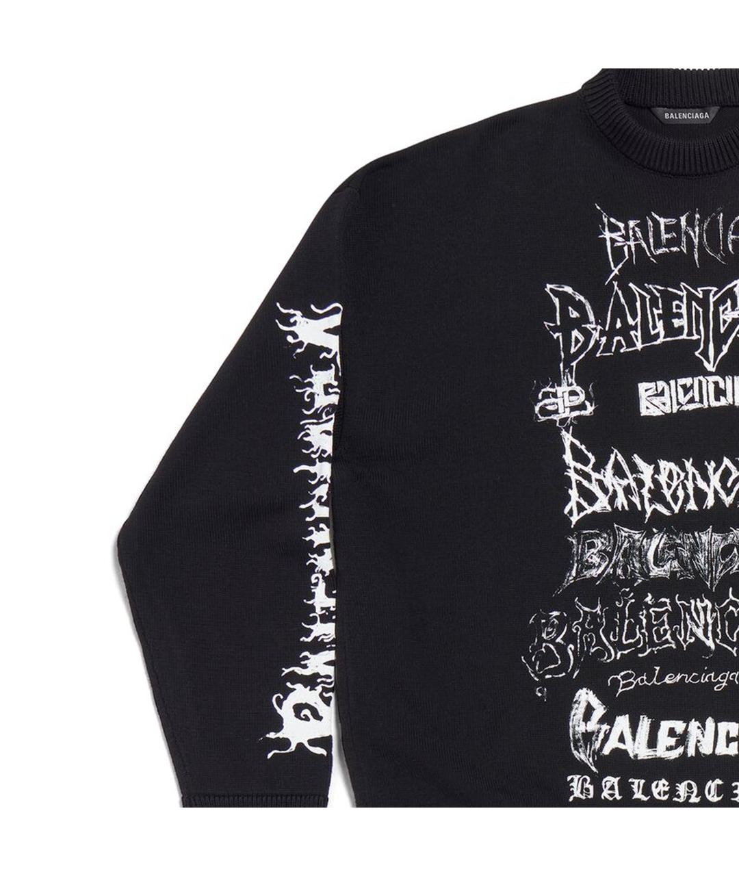 BALENCIAGA Черный джемпер / свитер, фото 4