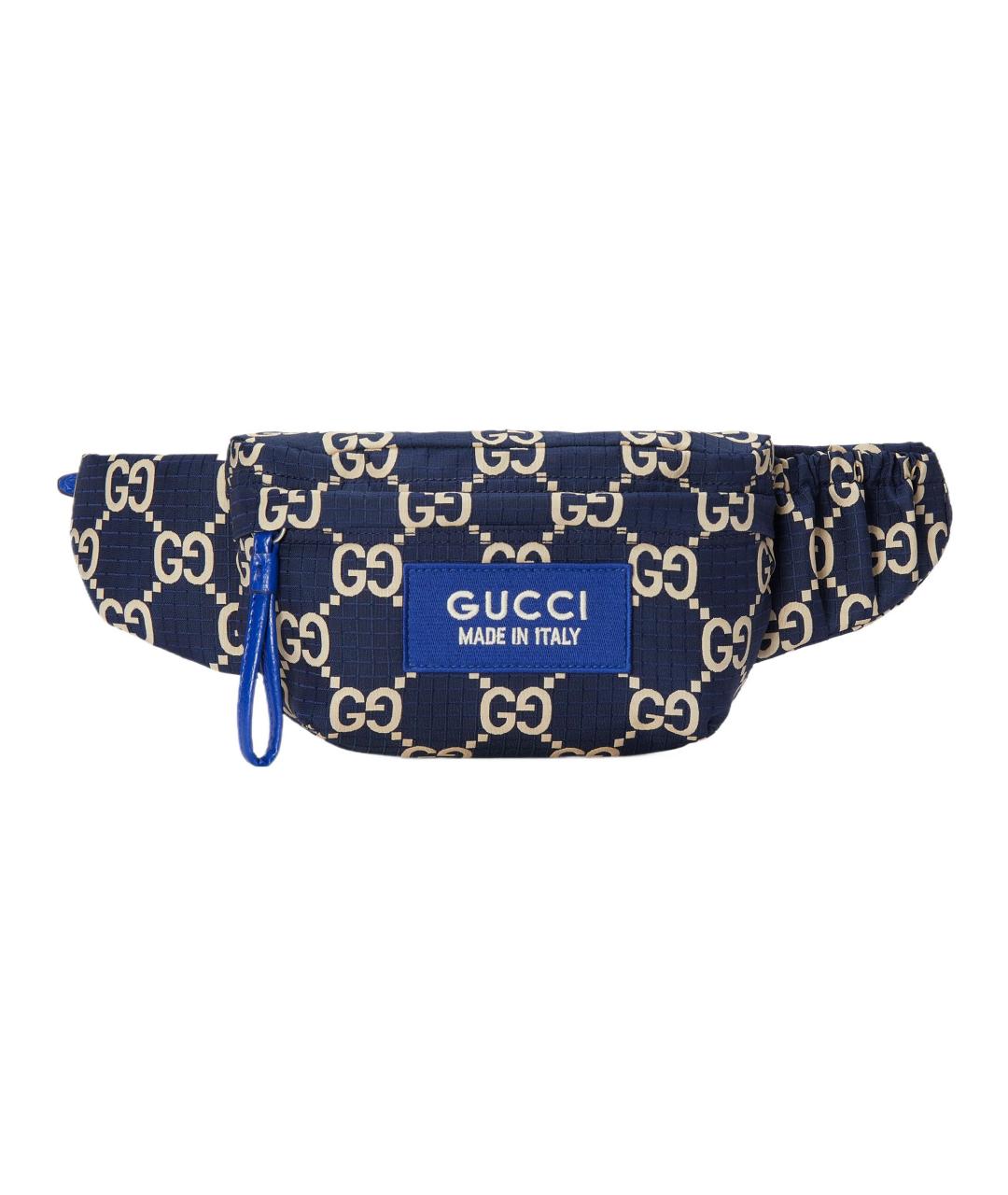 GUCCI Синяя барсетка, фото 1